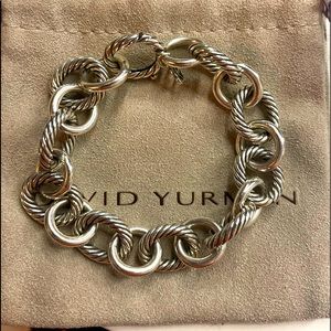 1 DAY PRICE DECREASE ❤️Large oval link David Yurman link chain bracelet 7.5" NEW